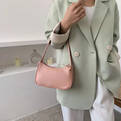 Soft Leather Small Shoulder Bag Casual Sling Handbags for Women