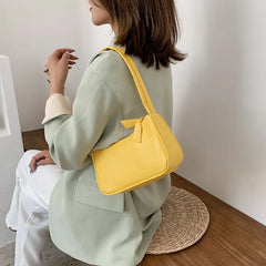Soft Leather Small Shoulder Bag Casual Sling Handbags for Women
