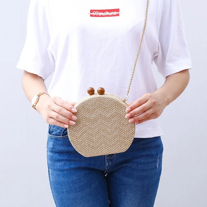 Vintage Acrylic Crossbody Bag Clutch Wallet