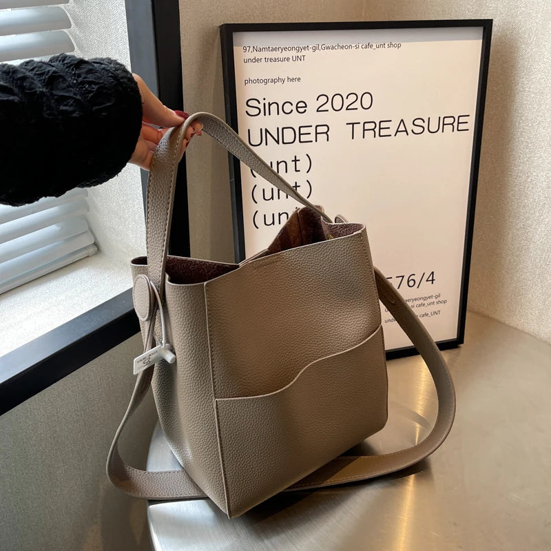 Bucket Crossbody Bag PU Leather Handbag Women's Tote Bag SG875