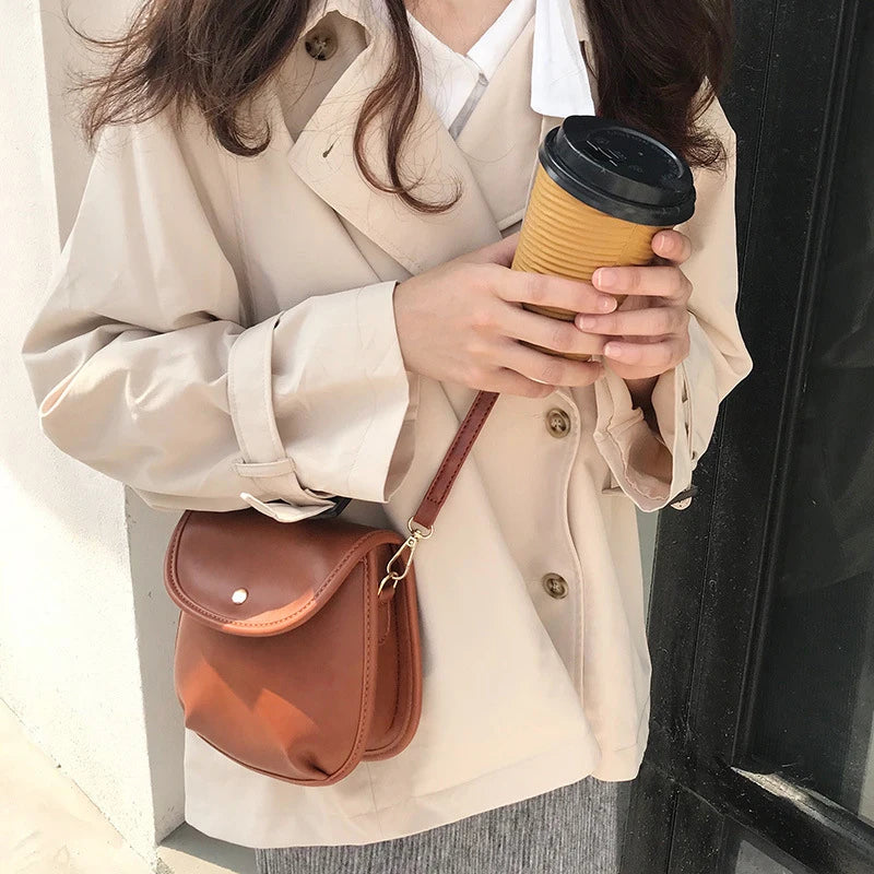 Women PU Leather Mini Shoulder Bag Crossbody Messenger Handbag