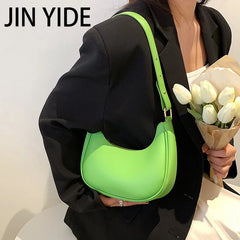 Green PU Leather Shoulder Bags Women's Handbags