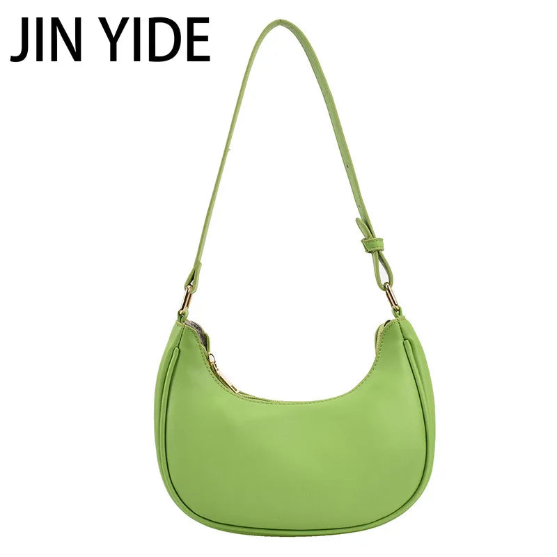 Green PU Leather Shoulder Bags Women's Handbags