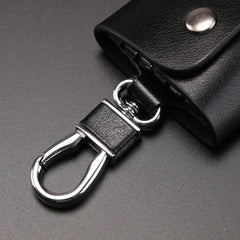 Men Key Wallets Solid PU Leather Keychain Protection