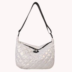 Quilted Top-handle Bags Rhombus Pattern Purses Large Satchel