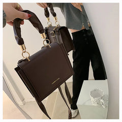 Letter Printing Handbag Temperament Shoulder Bag Women's Solid Messenger