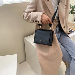 Letter Printing Handbag Temperament Shoulder Bag Women's Solid Messenger