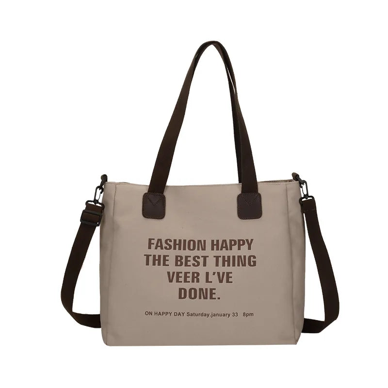 Ladies Canvas Tote Bag Beach Shopping Large Shoulder Bags