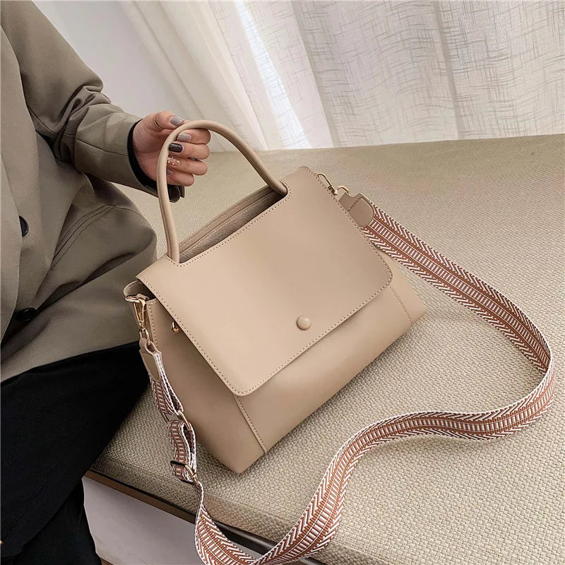 Women's PU Leather Crossbody Bag Winter Shoulder Messenger Handbag