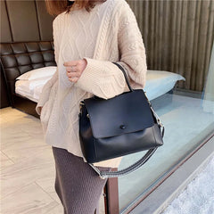 Women's PU Leather Crossbody Bag Winter Shoulder Messenger Handbag