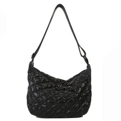 Quilted Rhombus Pattern Shopper Bag for Women