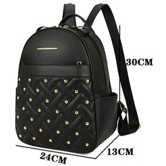 Retro Rivet Backpacks Anti Theft Large Capacity School Bags
