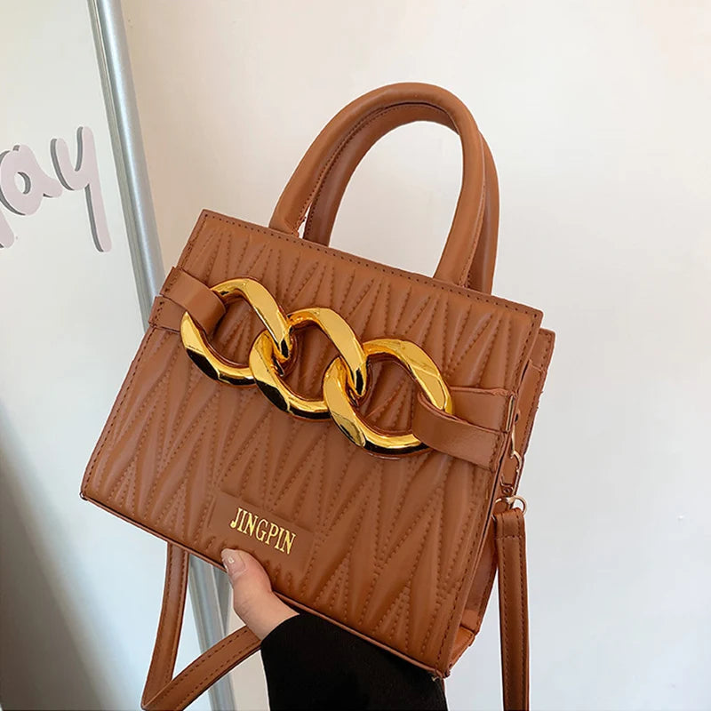 Shoulder Bag Women PU Leather Crossbody Purse Solid Flap Handbag