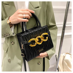 Shoulder Bag Women PU Leather Crossbody Purse Solid Flap Handbag