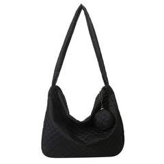 Crossbody Bag Rhombic Shoulder Handbag Large Capacity with Small Purse