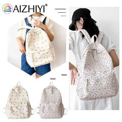 Small Fresh School Backpacks Retro Denim Nylon Daypack Students Schoolbag