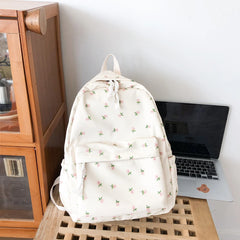 Small Fresh School Backpacks Retro Denim Nylon Daypack Students Schoolbag
