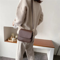 Square Shoulder Bag For Women Crossbody Bag Wide Strap Tote Femme