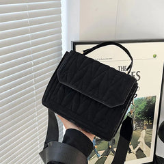 Retro Pleated Women's Shoulder Bag Crossbody Purse