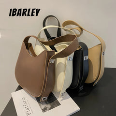 Wide Shoulder Strap Women's Messenger Bag Zipper Saddle Bag