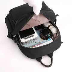 Casual Waterproof Nylon Backpack for Women