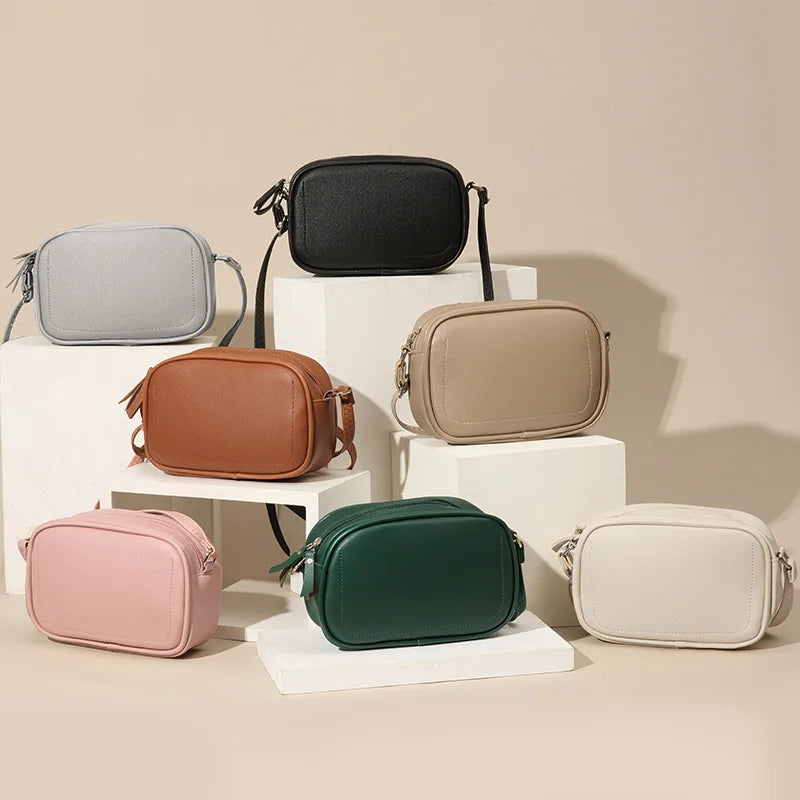 Women's Small Crossbody Bag Purse Solid Shoulder Clutch Handbag Totes Pack