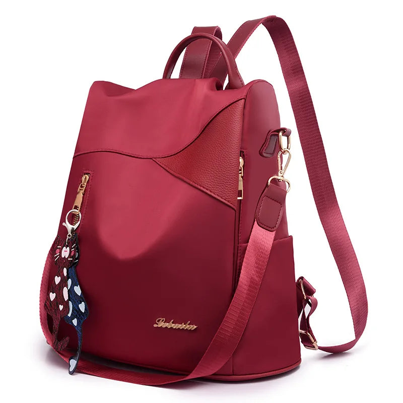 Stylish Ladies Anti-theft Backpack with Sequin Detailing