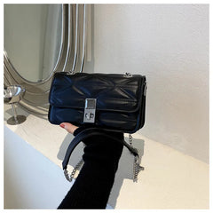 PU Leather Shoulder Bag Women Underarm Flap Handbag