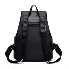 Solid Nylon Women's Backpacks Large Capacity School Bags