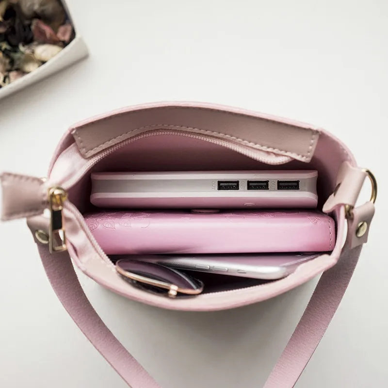 Small Fresh Square Bag Pink Bolsas Ladies Phone Bag