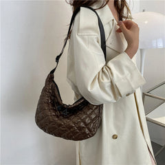 Quilted Winter Ladies Handbags Top-handle Bags for Travel Satchel