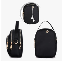 Mini Shoulder Bag Double Zipper Small Handbags Messenger Bag