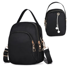Mini Shoulder Bag Double Zipper Small Handbags Messenger Bag