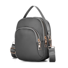 Mini Shoulder Bag Double Zipper Small Handbags Messenger Bag