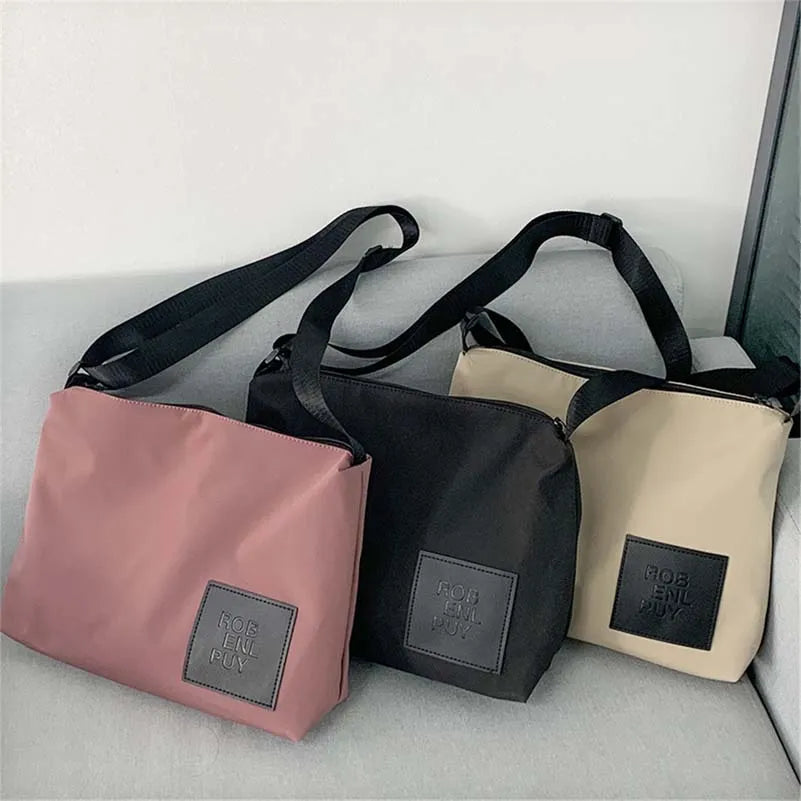 Young Girl Messenger Bag Waterproof Nylon Shoulder Bag For Women