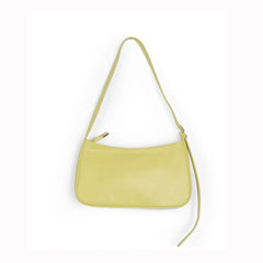 Zipper PU Underarm bags Women's Soft-Faced Handbag