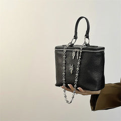 Stylish Texture Chain Handbag One-shoulder Messenger Bag