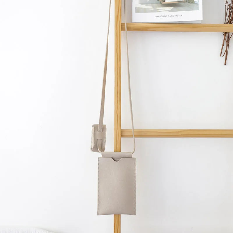 Leisure Vertical Mobile Phone Messenger Bag