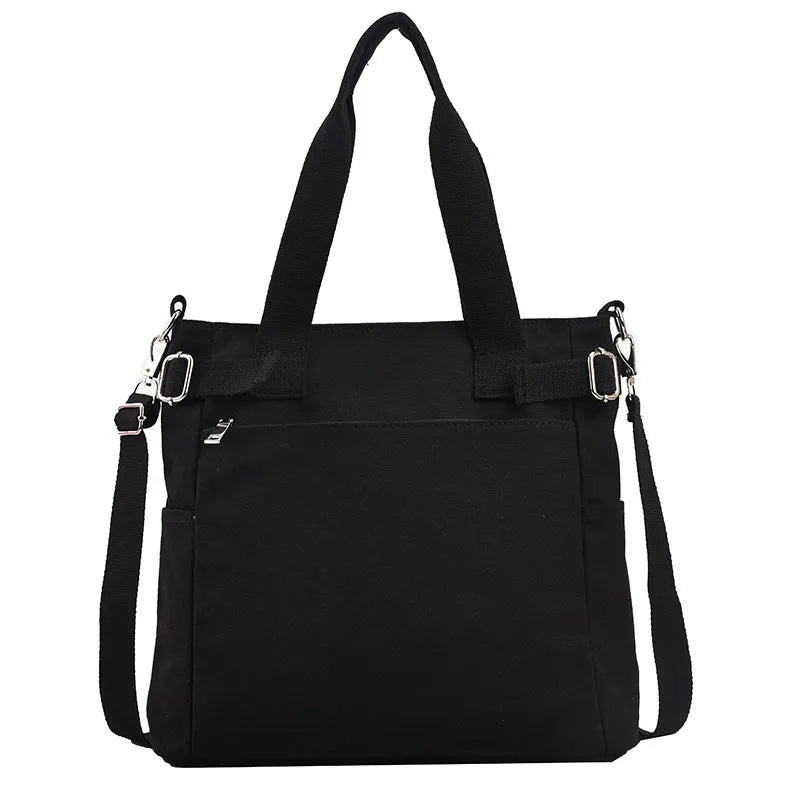 Canvas Shopper Bag Handbag High Capacity Tote Bag for Women