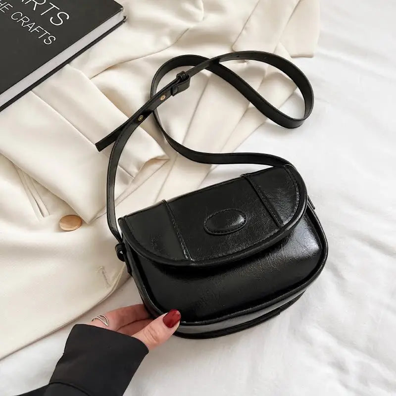 Versatile Shoulder Bag Small Saddle Bag Crossbody Bags