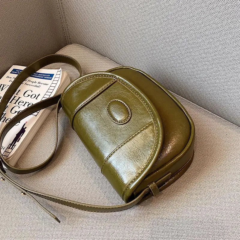 Versatile Shoulder Bag Small Saddle Bag Crossbody Bags