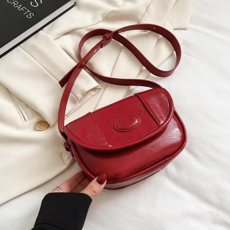 Versatile Shoulder Bag Small Saddle Bag Crossbody Bags