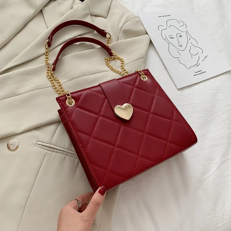 Single Strap Women Handbags Ladies PU Leather Shoulder Bag Soft Solid Crossbody