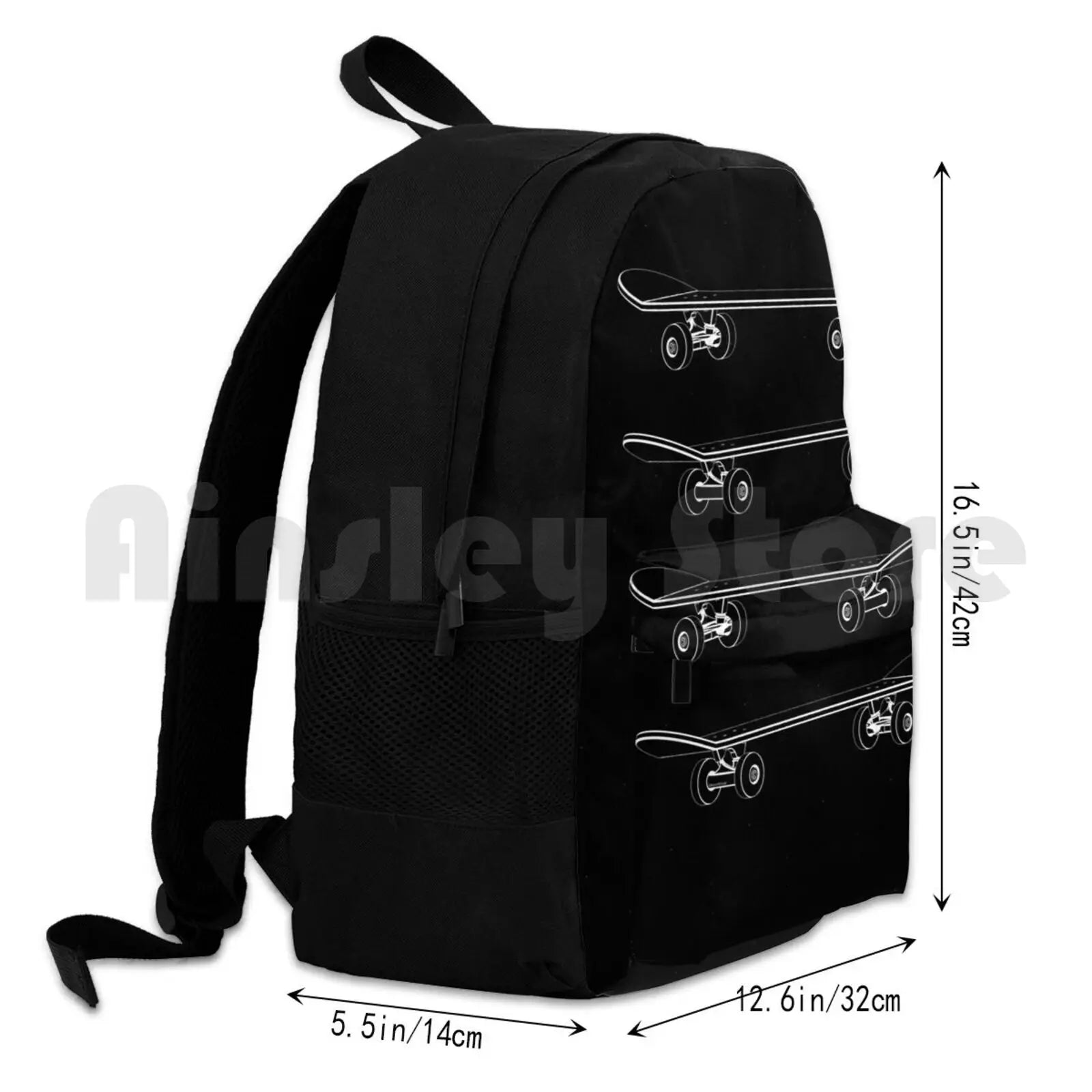 Kids Skateboard Outdoor Hiking Backpack Waterproof