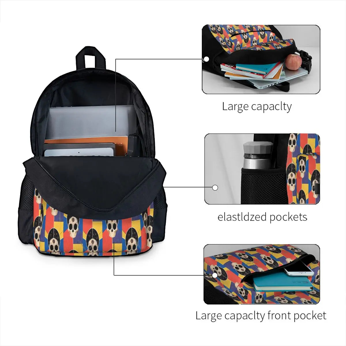 Skeletal Psychedelia I Backpack Men's & Women's Recycled Child Backpack