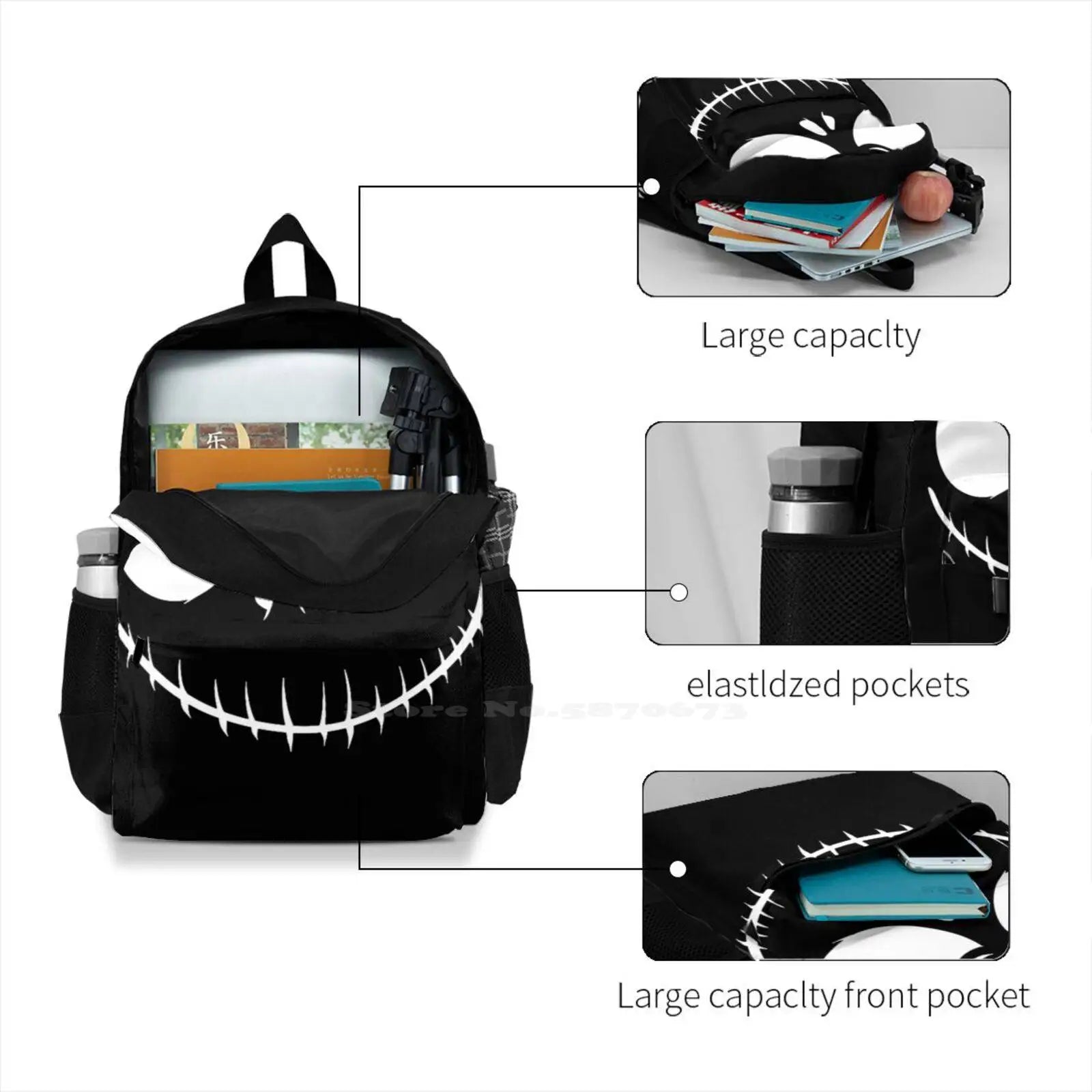 Nightmare Before Christmas School Bag for Girls