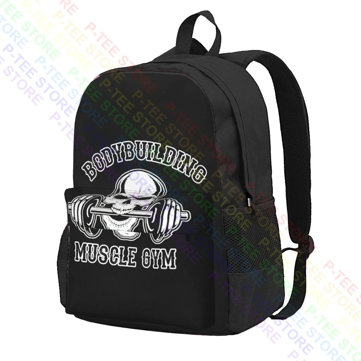 Skull Weights Gym Backpack Vintage Art Print 3D Printing
