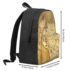 Skyrim Parchment Map Backpack for Men and Women