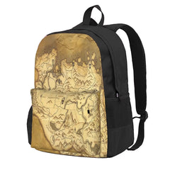 Skyrim Parchment Map Backpack for Men and Women