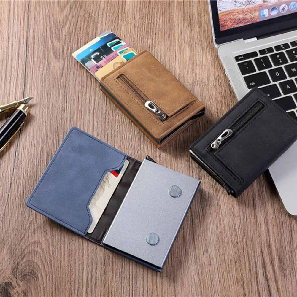 Men's Mini Faux Leather Purse for Shopping